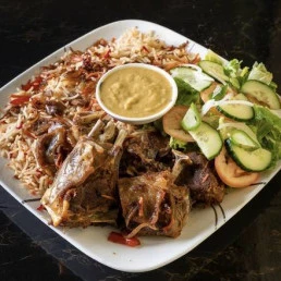 Traditional African food served at Dirre Restaurant Inglewood